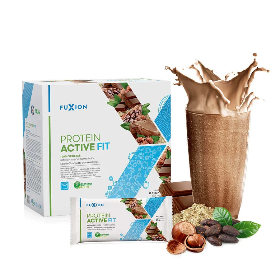 Protein Active Fit - Chocolate con Avellanas — 14 sticks x 25 g