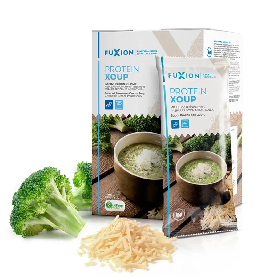Protein Xoup - Brócoli Parmesano — 7 sticks x 25 g